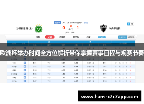 欧洲杯举办时间全方位解析带你掌握赛事日程与观赛节奏 欧洲杯举办时间全方位解析带你掌握赛事日程与观赛节奏